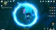 Hit the pneumousia crystal to open the gate. (Image via HoYoverse)